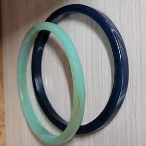 TEAL GREEN RETRO BANGLE SET